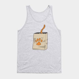 Hand Drawn Cat in the Bag Tank Top